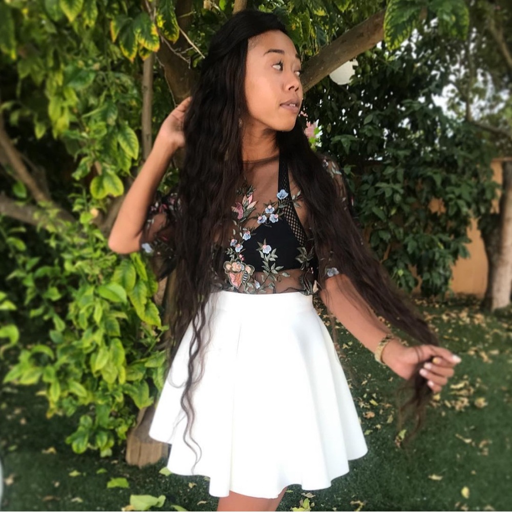 White Mini Skirt